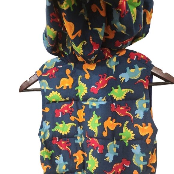 Hand-Crafted Unisex Weighted Dinosaur Hooded Vest - Picture 4 of 11